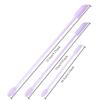 3pcs Mini Silicone Double Scraper Emulsion Mask Spatula Cosmetic Scoop Kitchen Tool Bottle Jam Spatula