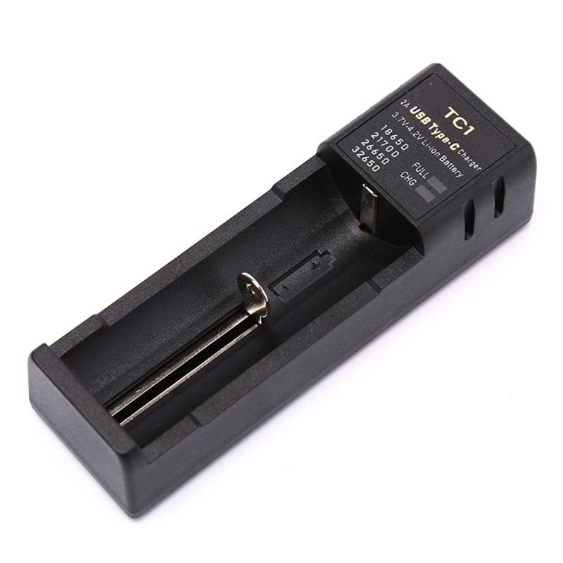 Fast Charging Single Bay Lithium Cells Chargers Intelligent Chargers Suitable for 18650 21700 26650 32650 Cells