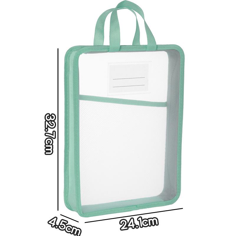 A4 Transparente L-förmige Aktentasche, Handliche PP-Aufbewahrung für Klausurarbeiten und Hausaufgaben