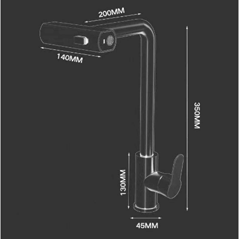 3 Mode Kitchen Faucets Pull Out Rotation Waterfall Stream Sprayer Head Sink Mixer Hot Cold Single Hole Sink Wash Tap