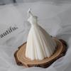 Wedding Dress Candle Silicone Mold Cake Decoration Diy Production Aromatherapy Stone Decoration Utensils Mold