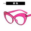 Oversized Glasses Cat Eye Eyeglass Frame For Women New Vintage Style Clear Lens Luxury Eyeglasses Leopard Candy Color Eyewear
