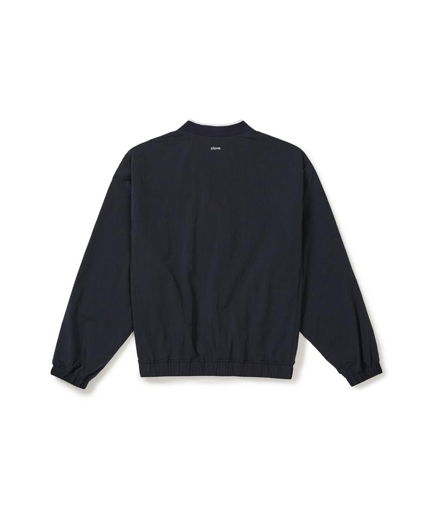 CLOVE [25Fw Clove] Half-Zip Woven Pullover (Navy)