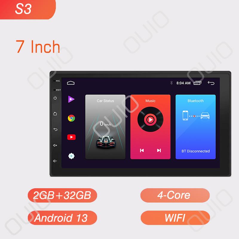 

7 /9 /10 Android 13 8 ГБ+128 ГБ Автомобильное радио Android auto Carplay 2 Din GPS Автомобильный аудиоплеер Автомобильный мультимедийный проигрыватель 2 DIN радио