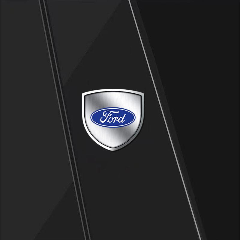 1Pcs 3D Metal Auto Door Shield Emblem Car Body Badge Sticker Styling For Ford Focus 2 3 Mondeo Mk3 F150 Fusion Mustang Mk7