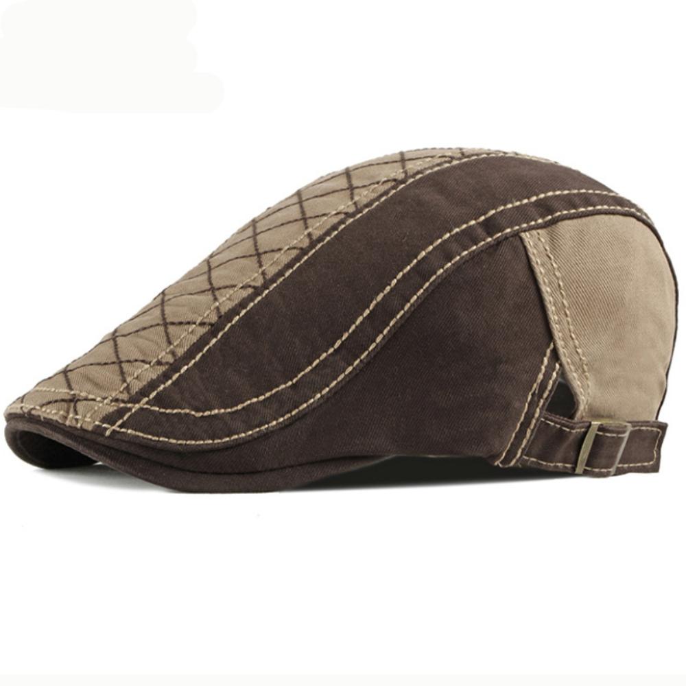 HT4619 Beret Cap Men Women 100% Cotton Spring Summer Hat Cap Artist Painter Beret Hat Adjustable Ivy Flat Cap Male Female Berets