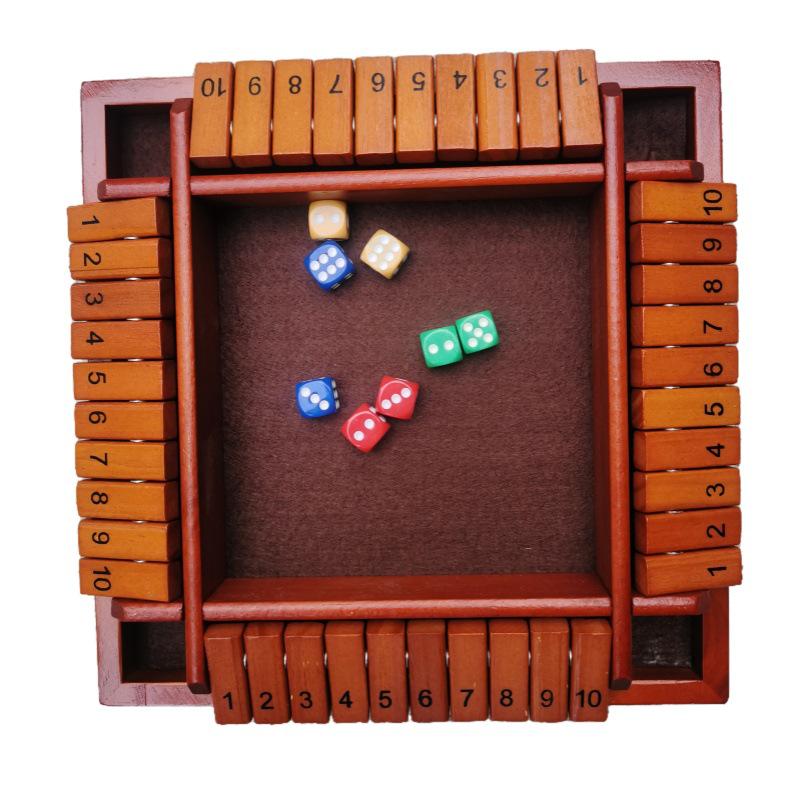 Dwustronna gra karciana typu flip: Czterostronne inspirowane szachami puzzle imprezowe dla dorosłych i rekwizyty do picia