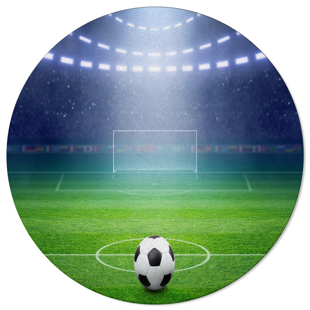 

Футбольний килимок для вітальні Футбольний баскетбольний килимок Бейсбольний круглий великий килим Дитячий ігровий килимок Подарунок Прикраса дому Diameter 120cm
