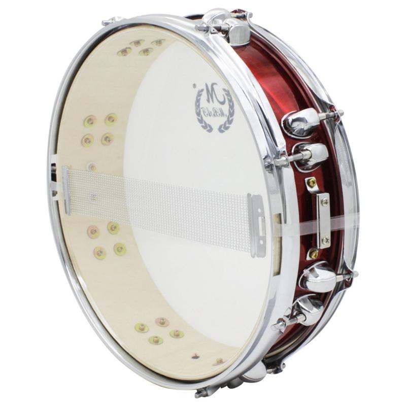 14inch Snares Drum Percussions Instrument with Drum Key, Drumsticks and Strap Student March Snares Drum Musical Toy