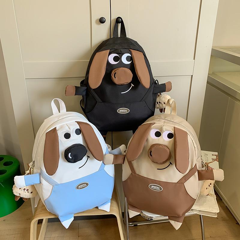 Spring new ugly cute piggy schoolbag Japanese and Korean literary soft girl backpack