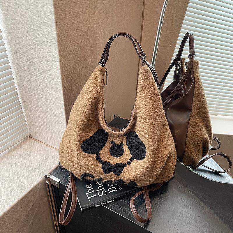 

Премиальный милый плюшевый рюкзак-сумка женский новый многофункциональный рюкзак большой вместимости сумка-тоут