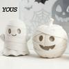 DIY Craft for Kids 3D Printed Halloween Mummy Figurine, Blank Paintable Bandage Ghost Pumpkin Statue, Handmade Collectible Figure Mini Desktop