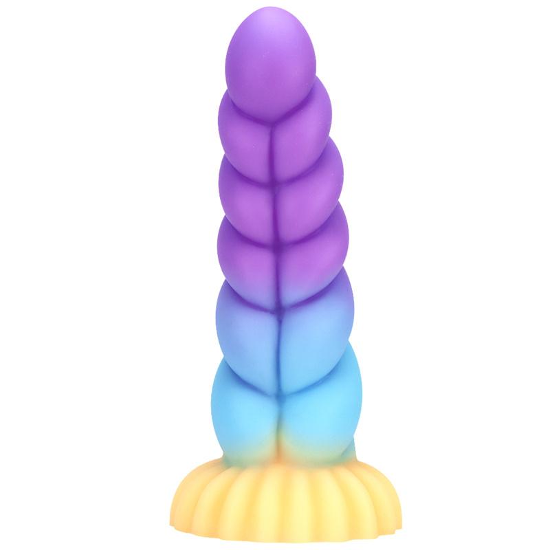 Intestines Anal Plugs Mixed Colored Silicone Dildo Penis Simulation Big Penis Alternative Sex Adult Products