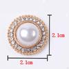 5 Pieces Alloy Rhinestone Buttons, Flat Back Brooch Buttons Sparkly Bling Sew on Clothing