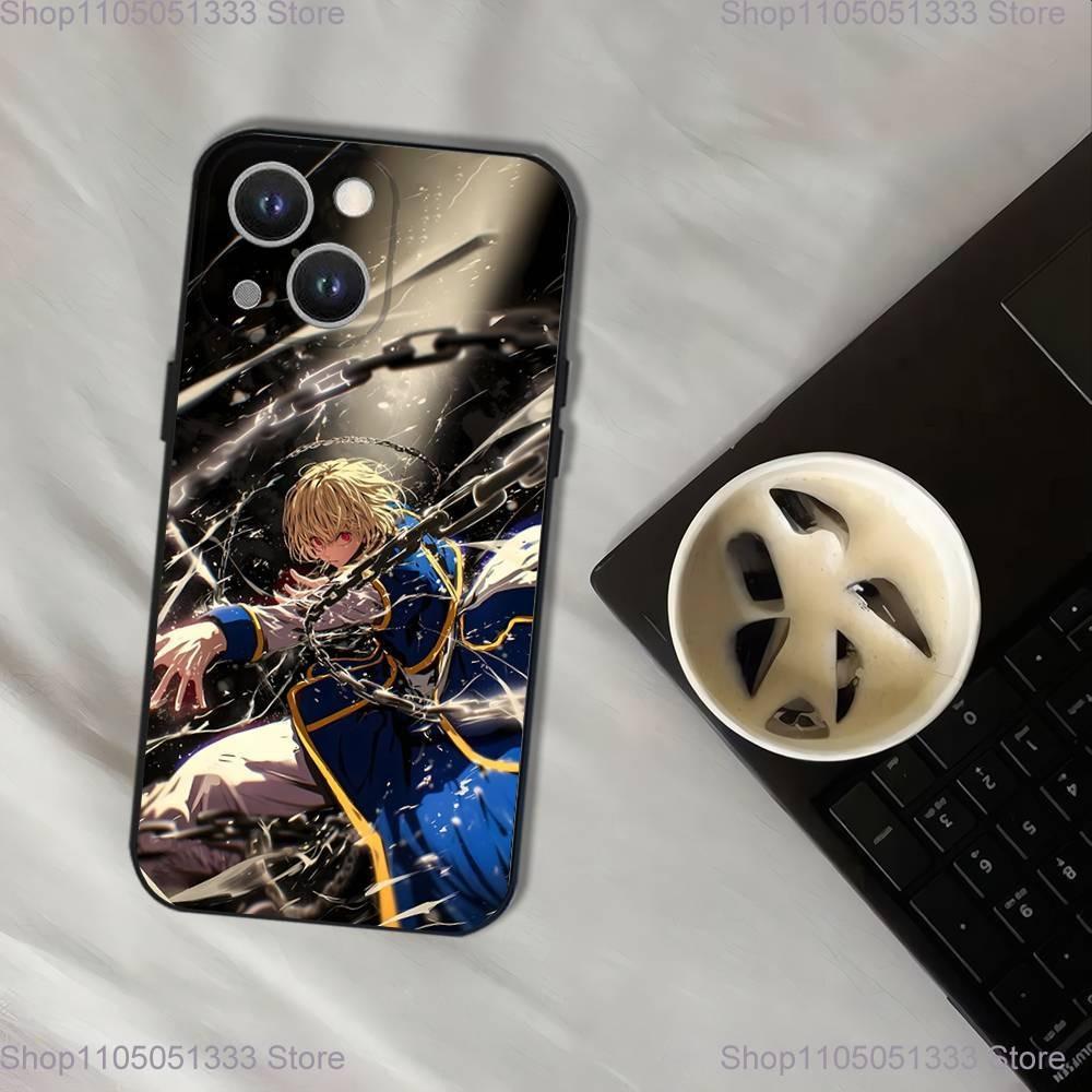 Hunter X Hunter Kurapika Phone Case For iPhone 17,16,15,14,13,12,11,Pro,XS,Max,XR,Plus,E,SE4,Mini Black Soft Cover