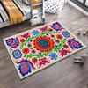 Colorful Floral Pattern Carpet with Bohemian Mandala Design,  Area Rug. Suitable for Use As an Anti-slip for Living Room Bedroom Sofas