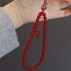 Natural Agate Cinnabar Pony Hand-Woven Bracelet Fashion Women Daily Jewelry Lucky Gift