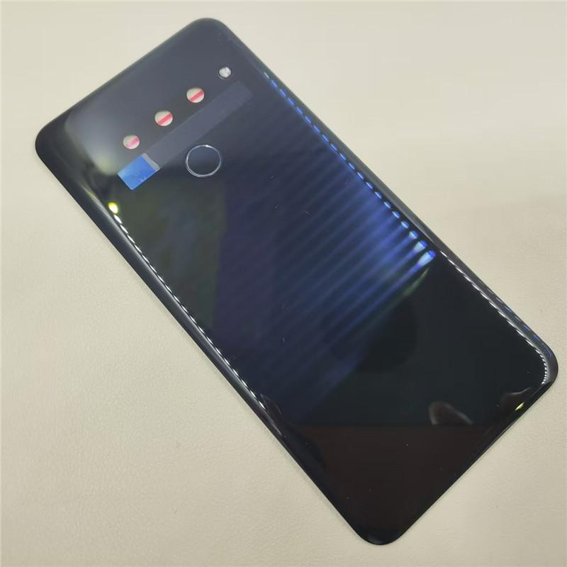 Battery Back Cover For LG G8 ThinQ 3 Holes Glass Rear Housing Back With Camera Frame + Fingerprint
