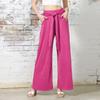 Winter Solid Color Hanging Lace-up Wide Leg Pants with Soft and Comfortable Yoga Pants Women