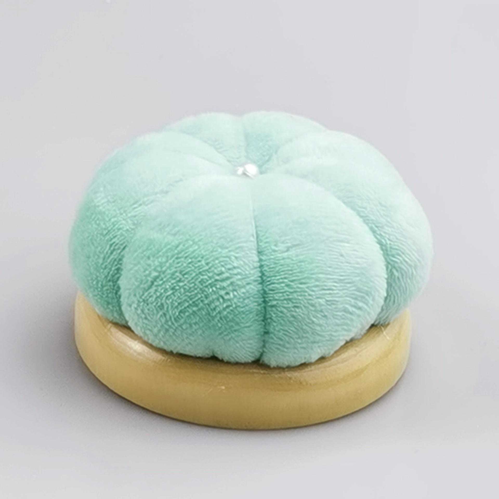 

1Pcs Wooden Solid Color Pumpkin Shape Pincushions Needle Cushion DIY Crafts Sewing Accessoried Pin Cushion Holder Couture світло-зелений колір