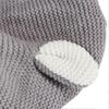 Pet Hat Rabbit Ears Wind-Proof Knitted Hat for 2Pcs Grey Puppy Headgear