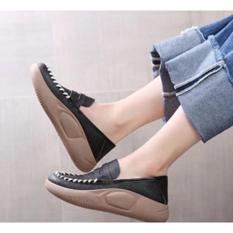 

Новые повседневные туфли на толстой мягкой подошве, нескользящие и водонепроницаемые туфли-бобы 36 чёрный