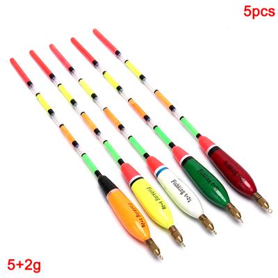 Galleggiante da pesca Abete Galleggianti 5 Pz/lotto Galleggiante 5/6/7/8G Colore Della Miscela Per La Pesca Alla Carpa