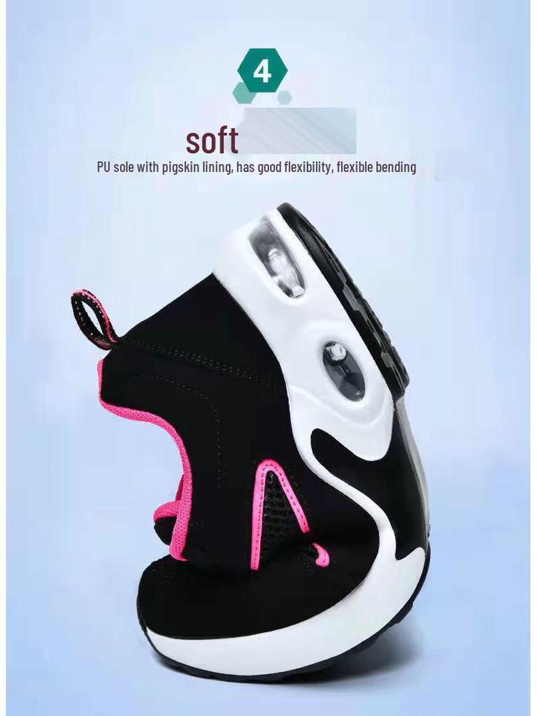 Damen Mesh Laufschuhe für den Frühling: Atmungsaktives, leichtes Air-Cushion mit Stoßabsorption und dicker Sohle zur Erhöhung der Körpergröße.