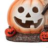Halloween Pumpkin House Figurine Ornament Fashion Creative Statue Resin Sculpture for Indoor Table