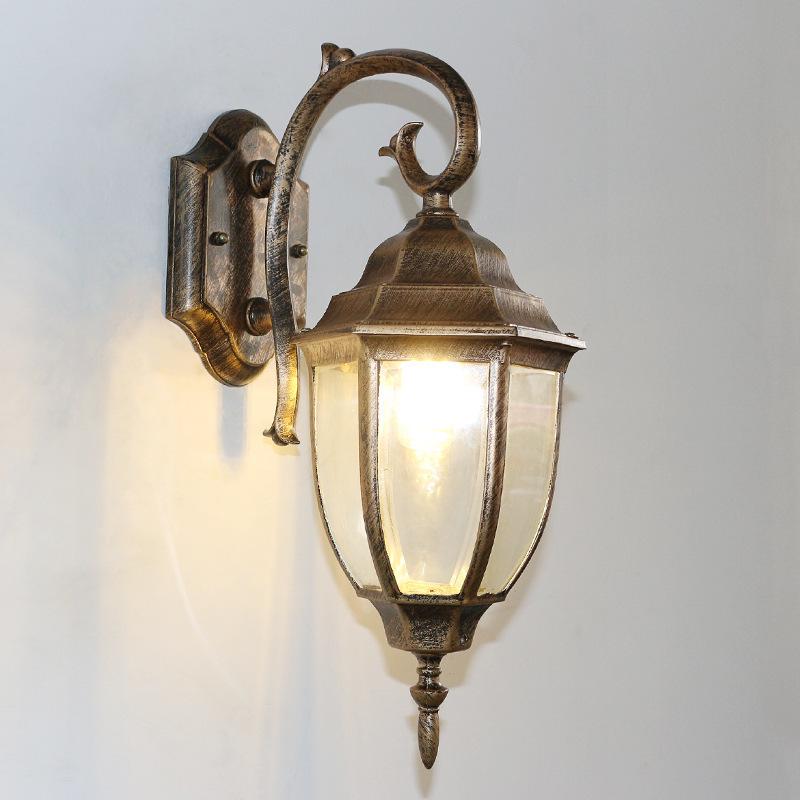 Retro Waterproof Outdoor Wall Light for Balconies, Courtyards, and Staircases - American/European Style