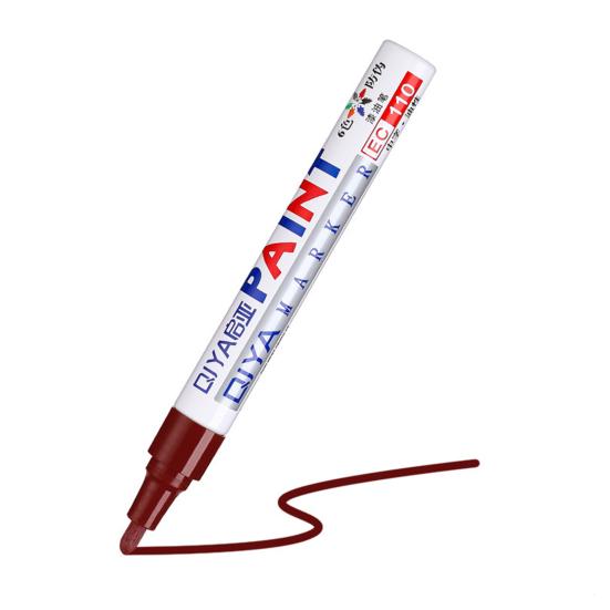 Fade-Resistant Paint Pen for Outdoor Touch-Ups Waterproof Quick-Drying Repair Pen UV-Protected Oil-Based Marker for Metal Wood Plastic