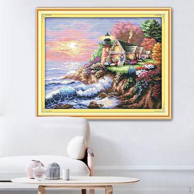 Kit di ricamo a punto cucito fatto a mano fai-da-te stampato - 56 × 45 cm