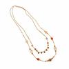 Geometric Beaded Ceramic Flower Boho Chain Long Necklace Hot Retro Necklace  Women