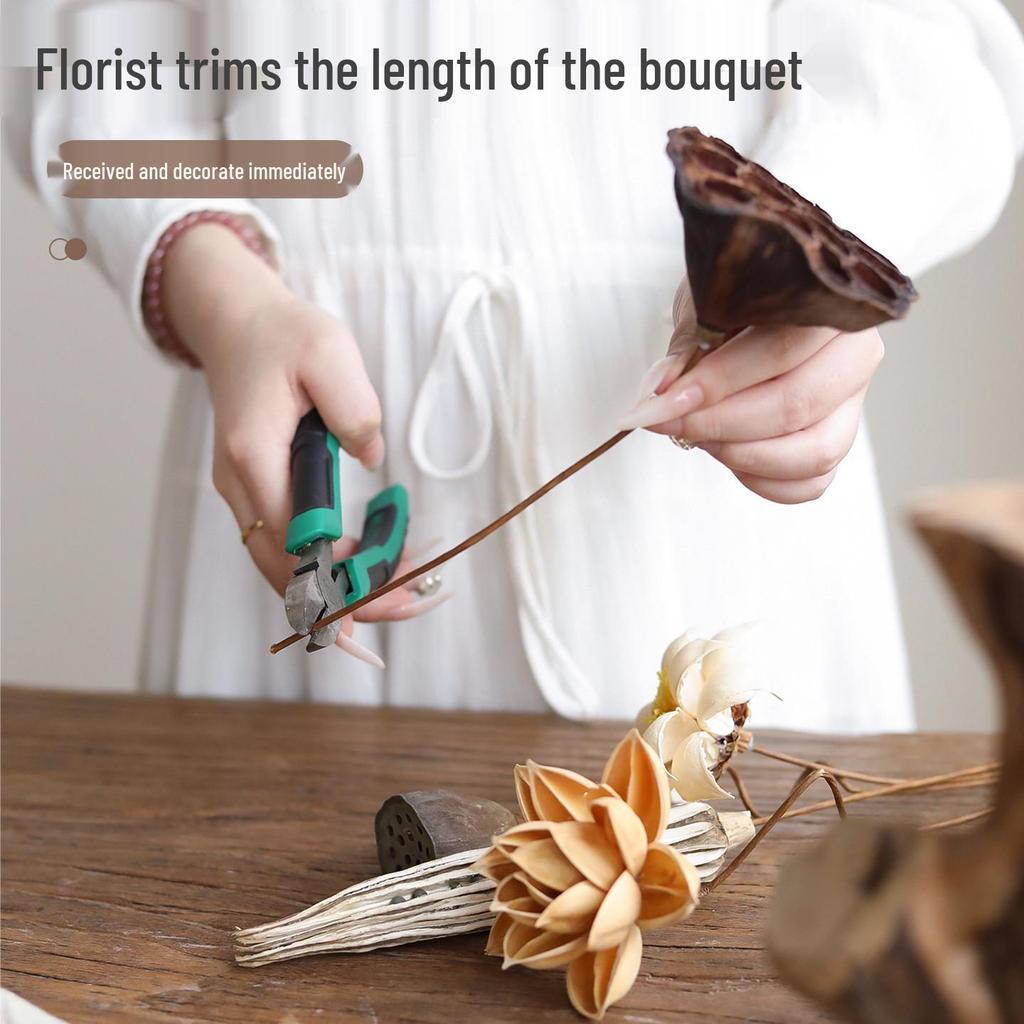 Zen Chinese Retro Teahouse Décor: Dried Branches & Flowers for Living Room Entranceway