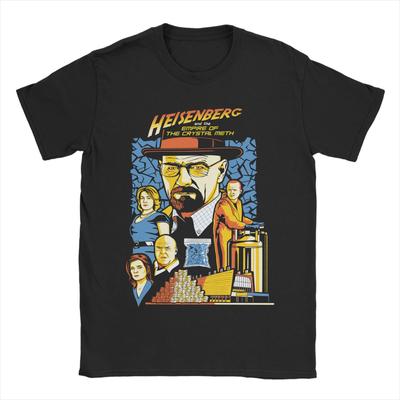 Pánské tričko Breaking Bad 100% bavlna ležérní tričko kulatý výstřih Heisenberg Crystal Meth trička s krátkým rukávem oblečení k narozeninám