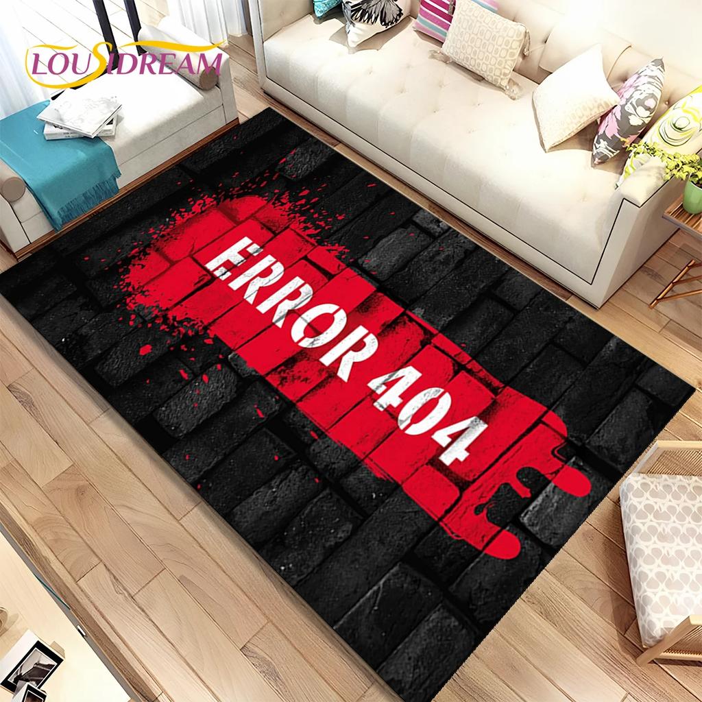 Kreslená hra Hráč Gamepad Koberec Koberec do obývacího pokoje Ložnice Domácí dekorace, Podložka Protiskluzová Dekorace Dětská Herna Pohovka Rohožka
