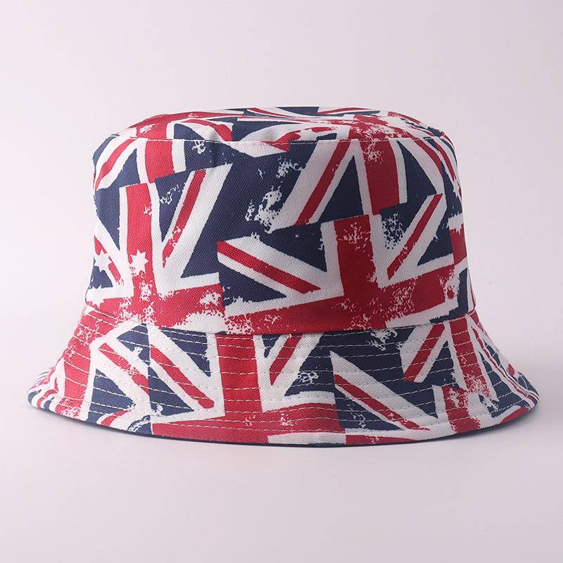 Digital printing small edge bucket hat spring and summer double-sided can wear outdoor sunshade basin hat spot