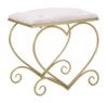 Pink Heart Stool 50X37.5X51.5 Cm