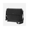 Daks Black Leather Grid Pattern Horizontal Crossbody Bag Dbba2e263bk