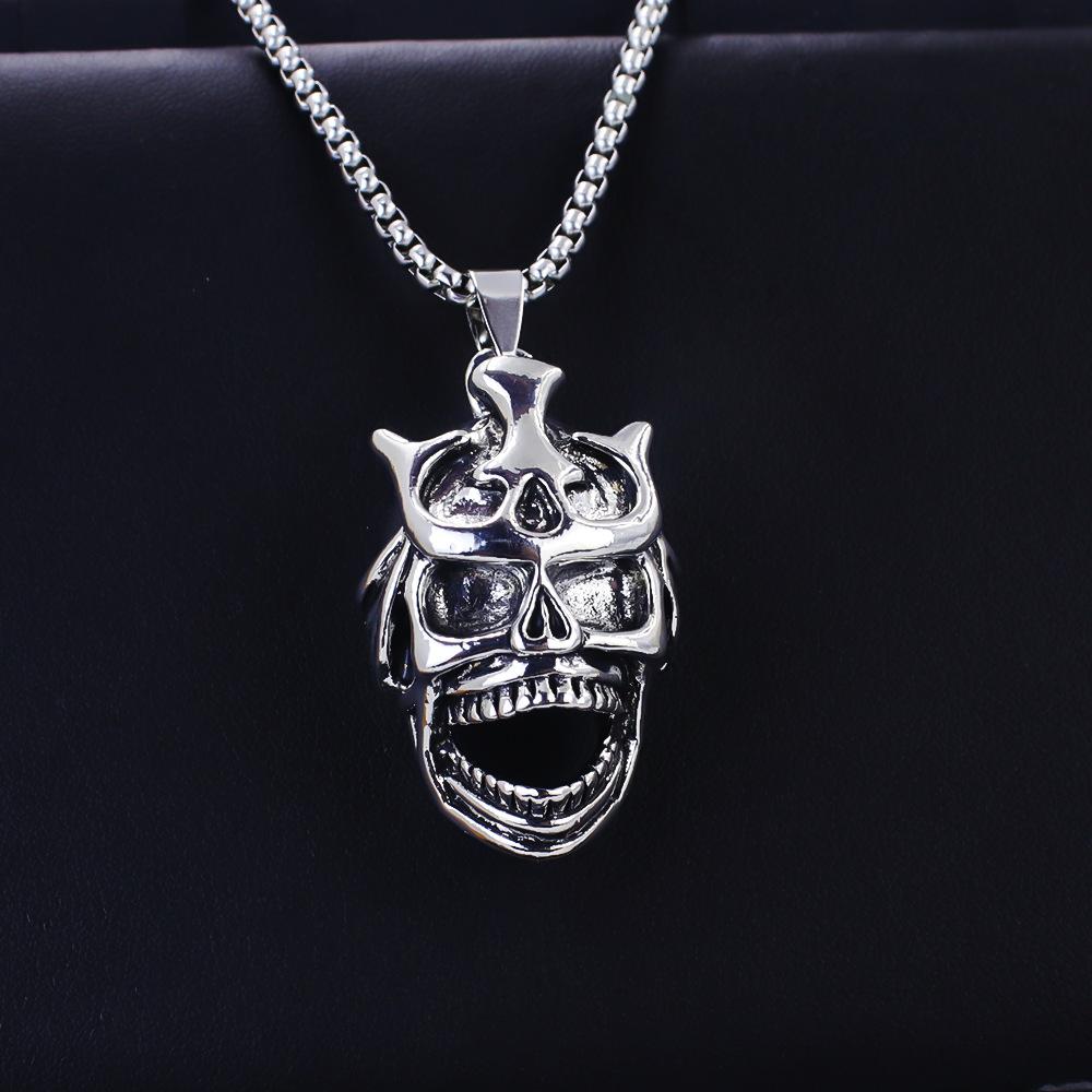 Serie Vichinga Maschera con Fascia Retrò Stile Ciondolo alla Moda su Collana