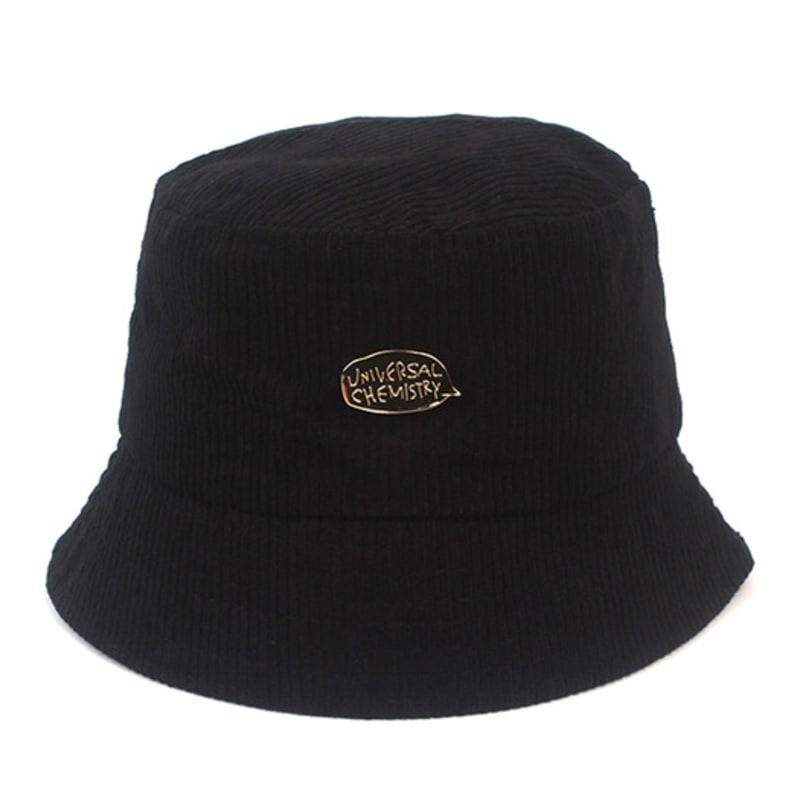 Universal Chemistry Corduroy Bubble Black Bucket Hat