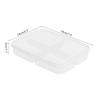Transparent 4/6 Grids Storage Box Refrigerator Large Capacity Container Storage Box Frozen Meat Compartment Food Kitchen Tool