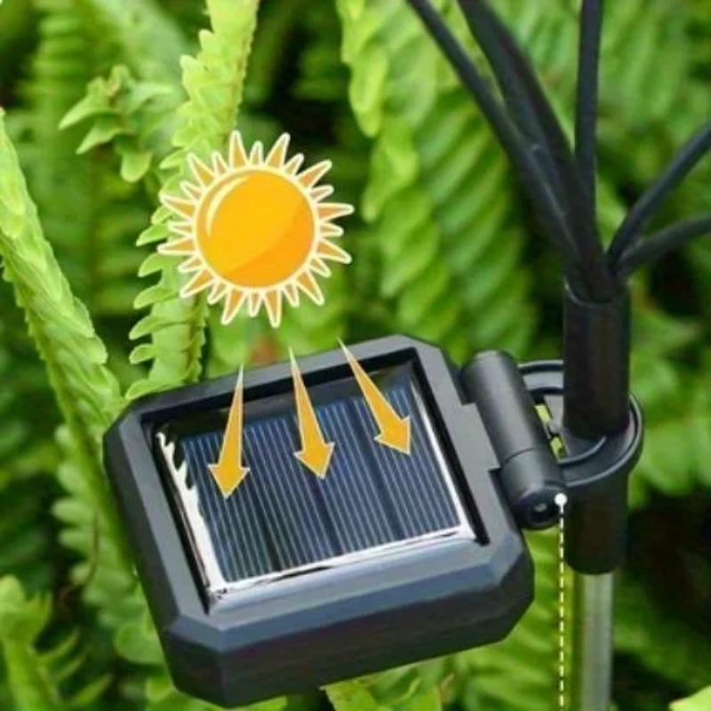 Outdoor solar powered firefly garden lights for Christmas, Halloween, New Year, outdoor courtyard decoration, and festive atmosphere at night