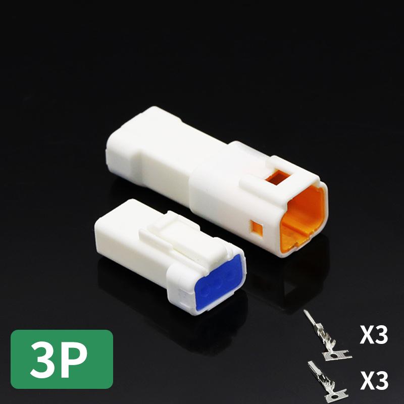 5/10/100 Sets Automotive Connectors JST02R-JWPF-VSLE 2/3/4/6/8 Pin Waterproof Connectors Male and Female Butt Plugs