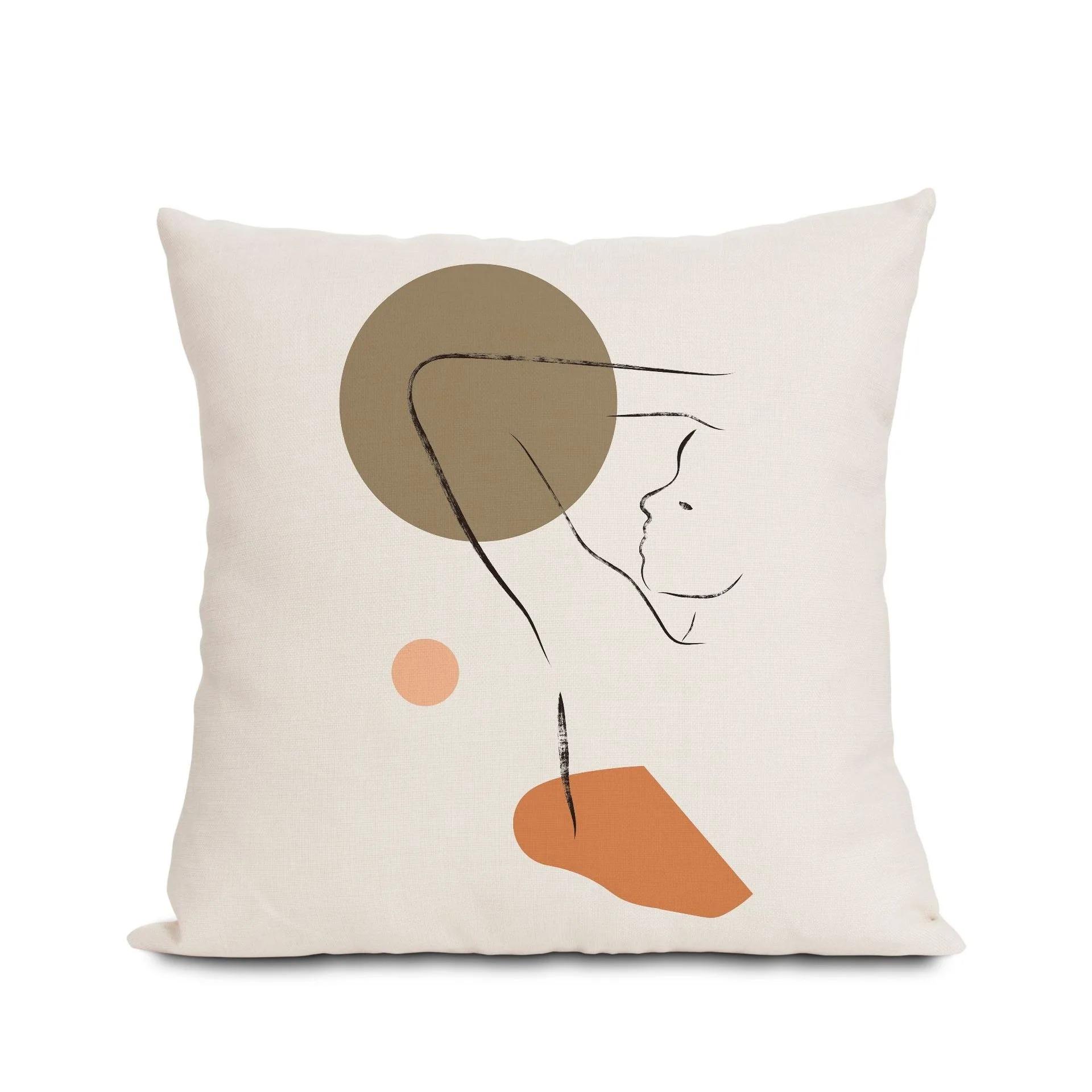 

Абстрактные линии Декоративная наволочка Гостиная Офис Дом Наволочка Украшения для автомобиля 40x40cm