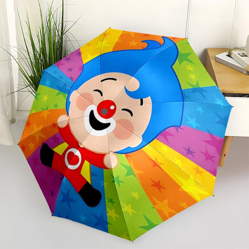 

1pc DoDoToTo Automatic Folding Umbrella - Compact 8-Rib Design, Durable Plastic & Iron, Perfect Gift for Friends & Family, yy250923048