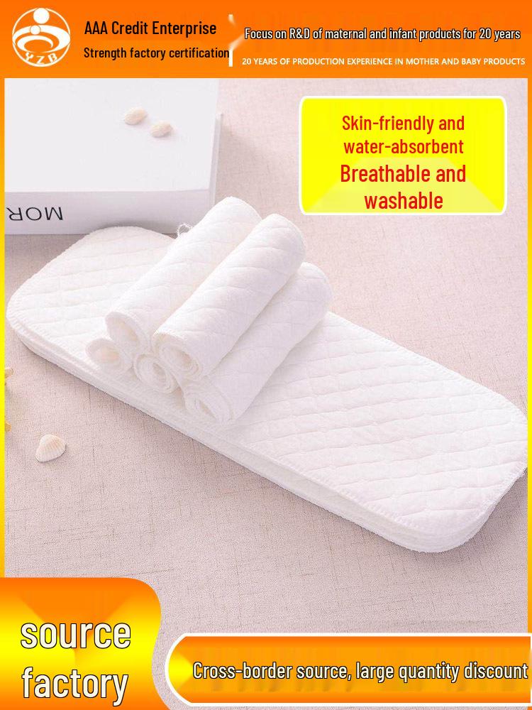 Eco-Cotton Washable Baby Diaper Pad - Breathable, Absorbent, for Infants & Toddlers