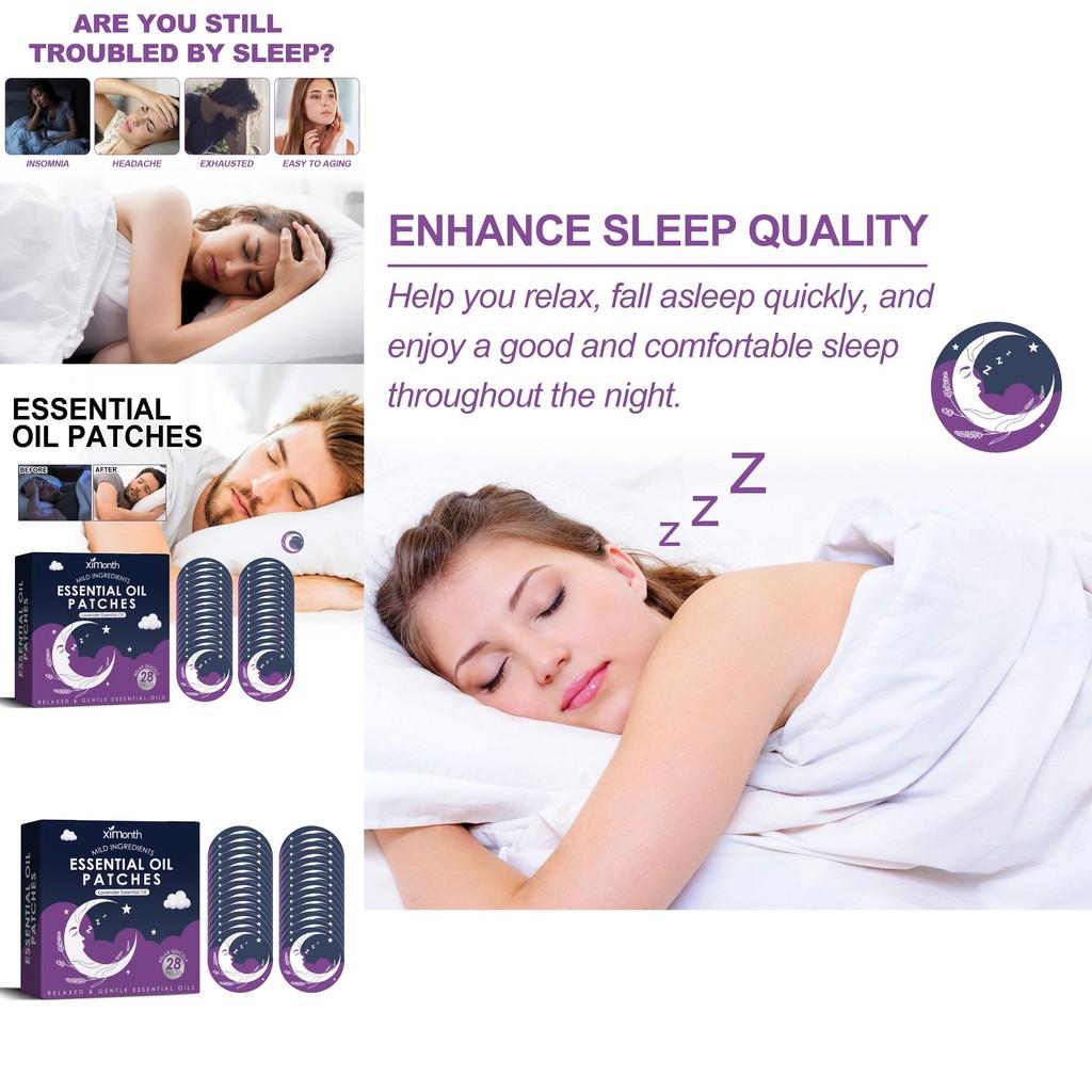 Ximonth Aromatherapie Schlaf-Pflaster für beruhigende Entspannung und erholsamen Schlaf 28 Stück