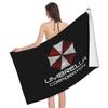 Umbrella Corporation Print Bath Towel Microfiber Super Absorbent Bath Towel for Travel Swimming Sports Beach Towels