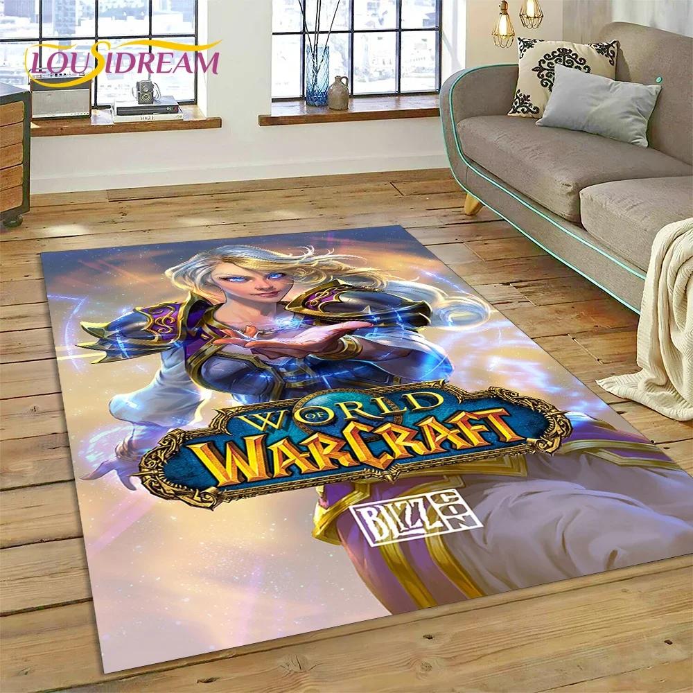 WOW, World of Warcraft Demon Hunter, Lich King Game Carpet Rug for Bedroom Living Room Home Sofa Decoration,Kid Decor Floor Mat